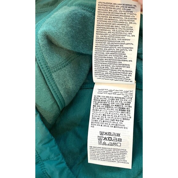 Smartwool Smartloft Merino Wool Pull On Quilted Skirt Emerald Green Women L NWT - Picture 7 of 12